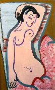 Ernst Ludwig Kirchner Reclining female nude oil painting reproduction